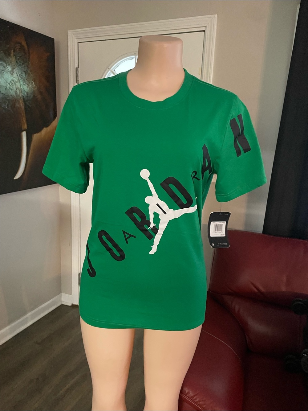 New Green Jordan Jumpman Graphic Tee shirt top XL kids school classic athletic